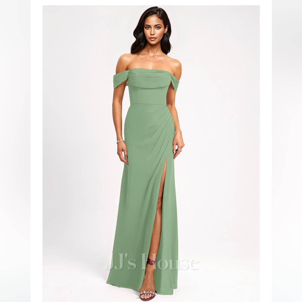 JJs House Strapless Green Gown